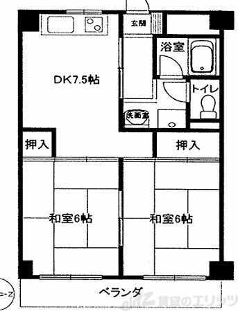 北邑ビルの物件間取画像